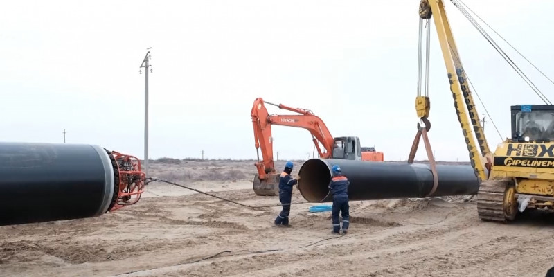 На западе Казахстана началась реконструкция магистрального водовода «Астрахань-Мангышлак»