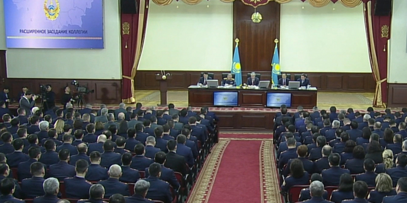 Президент РК К.Токаев принял участие в заседании коллегии МВД