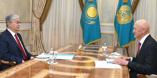 Глава государства принял председателя фонда &laquo;Қазақстан халқына&raquo;