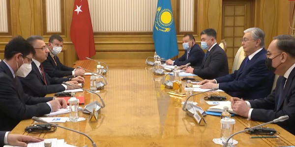 Мемлекет басшысы Қ. Тоқаев Түркияның вице-президенті Ф. Октайды қабылдады