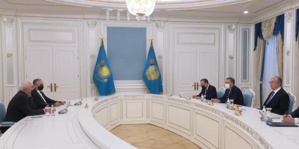 Қ. Тоқаев Иранның Сыртқы істер министрін қабылдады