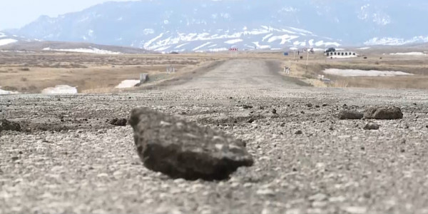 Қарағанды мен Қарқаралы қаласының арасын жалғаған күре жол әбден тозды