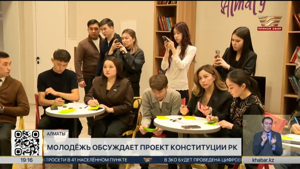Представители молодежных организаций Алматы обсудили проект новой Конституции