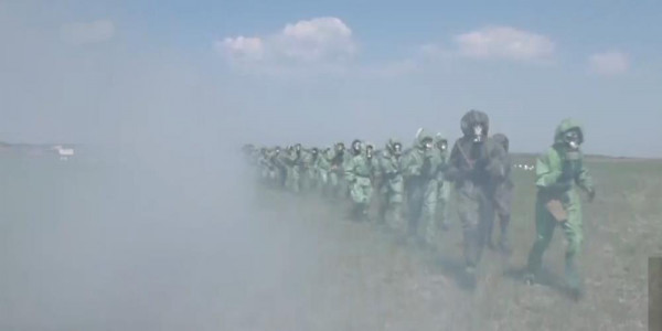 Специальные полевые учения бойцов проходят в Павлодаре