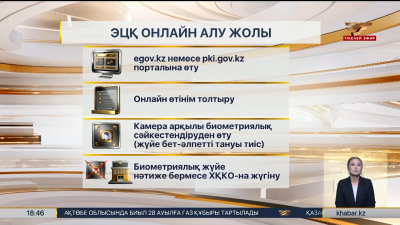 Енді ЭЦҚ кілтін алу тек онлайн форматқа көшеді