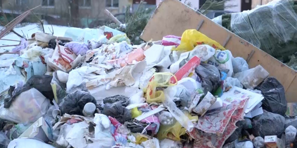 Қостанай облысының Рудный қаласын қоқыс басып барады