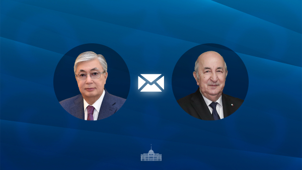 Мемлекет басшысы Алжир Президенті Әбделмәжид Теббунға құттықтау жеделхатын жолдады