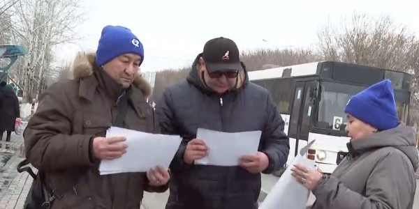 Активисты ОСДП прошли по центральным улицам Экибастуза с агитационными материалами