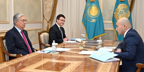 Касым-Жомарт Токаев принял министра национальной экономики Алибека Куантырова