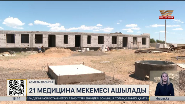 Алматы облысында 21 жаңа медицина мекемесі ашылады