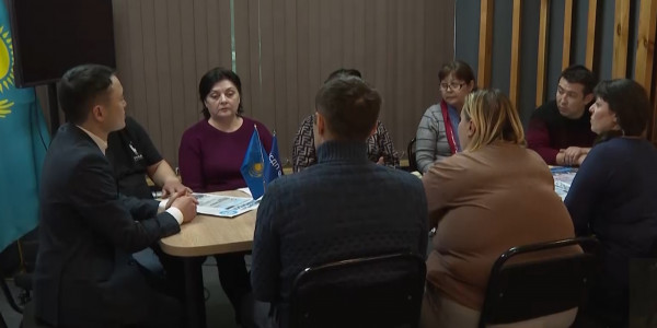 Республиканский штаб ОСДП посетили жители села Жолымбет