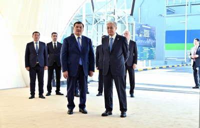 Президент посетил новую ТЭЦ в Кызылорде