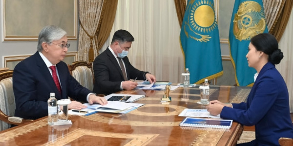 Мемлекет басшысы &laquo;Қазпошта&raquo; АҚ басқарма төрағасы Әсел Жанасованы қабылдады
