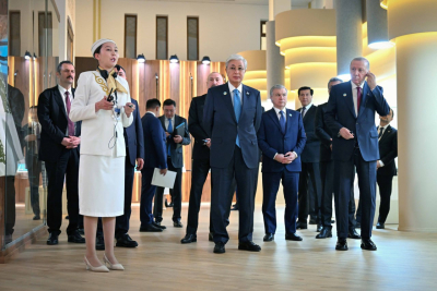 Түркі мемлекеттері ұйымына мүше елдердің басшылары Turkistan визит-орталығының жұмысымен танысты
