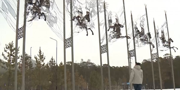 Бурабайда &laquo;Батырлар&raquo; композициясы орнатылды