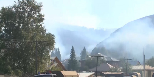 Крупные пожары на востоке Казахстана ещё не ликвидированы