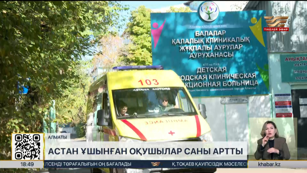Алматыда астан ұшынған оқушылар саны 55-ке жетті