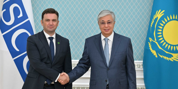 Президент ЕҚЫҰ-ның қазіргі төрағасы, Солтүстік Македония Республикасының Сыртқы істер министрін қабылдады