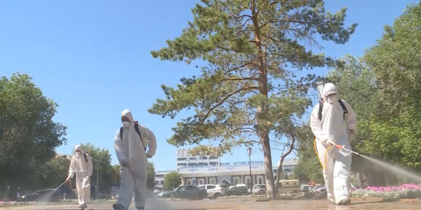 Ақтөбеде жаппай дезинфекция жүргізілуде