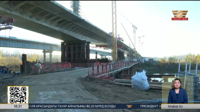 Павлодарда жаңа көпір құрылысы аяқталуға жақын