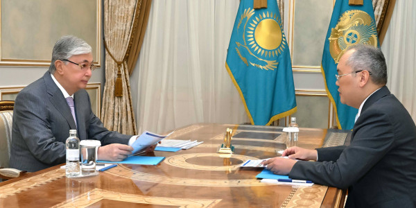 Глава государства принял председателя Агентства по финансовому мониторингу