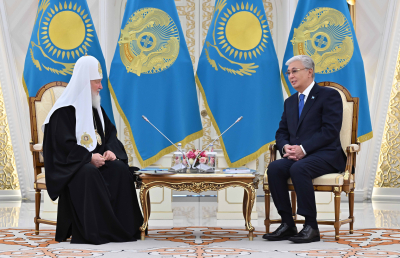 Қасым-Жомарт Тоқаев Мәскеу және бүкіл Ресей патриархы Кириллмен кездесу өткізді