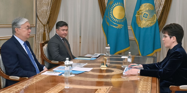 Президент Жоғары аудиторлық палата төрағасы Наталья Годунованы қабылдады