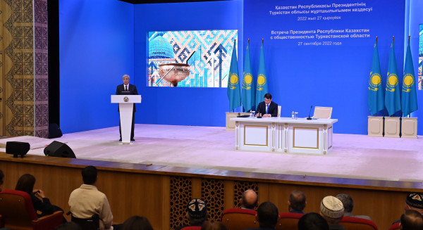 Мемлекет басшысы Түркістан облысының жұртшылығымен кездесті