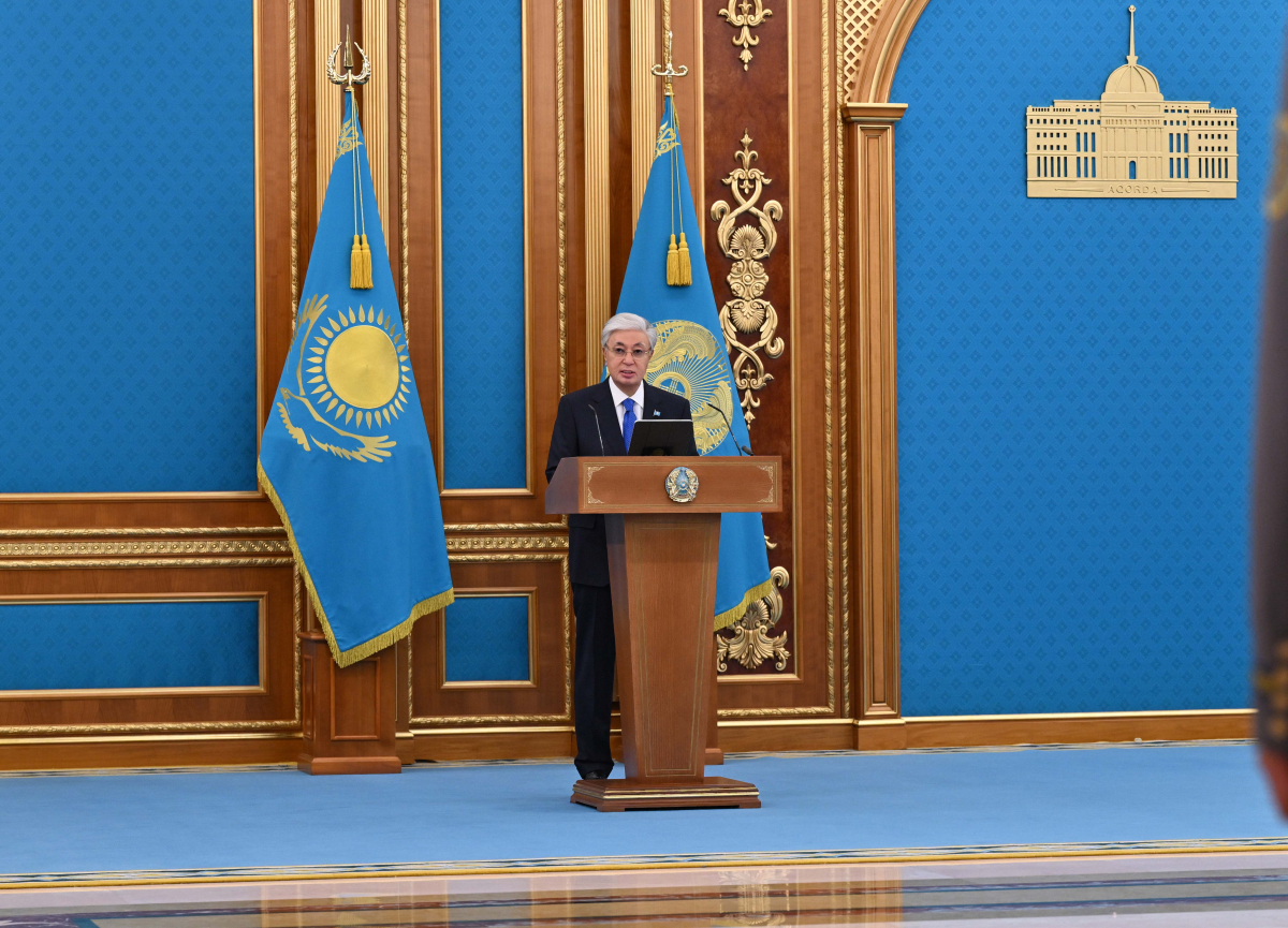 Президент мемлекеттік марапат және әскери шен тапсыру рәсімінде сөз сөйледі