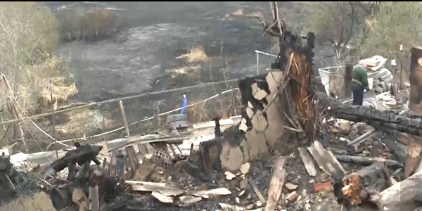 12 частных домов сгорели в Костанае