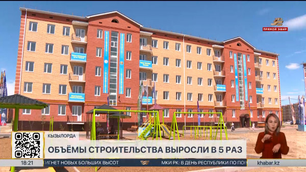 Объёмы строительных работ увеличились в Кызылординской области