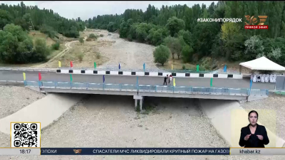 Новый мост ввели в строй в Толебийском районе Туркестанской области