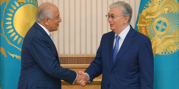 Қ. Тоқаев АҚШ-тың Ауғанстандағы татуластыру жөніндегі арнаулы өкілі З. Халилзадты қабылдады