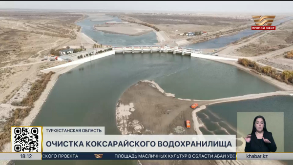 Коксарайский контррегулятор очищают в Туркестанской области