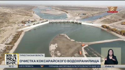 Коксарайский контррегулятор очищают в Туркестанской области