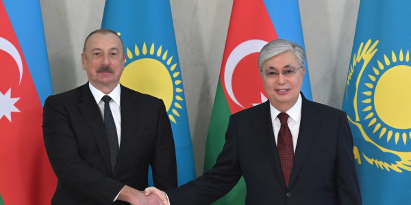 Қазақстан мен Әзербайжан президенттері келіссөздер жүргізді