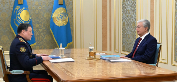 Президент Ішкі істер министрі Ержан Сәденовті қабылдады