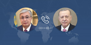 Глава государства провел телефонный разговор с Реджепом Тайипом Эрдоганом