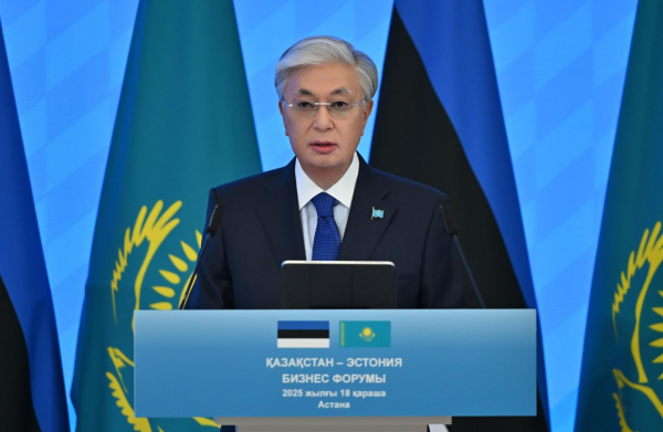 Касым-Жомарт Токаев и Алар Карис выступили на казахско-эстонском бизнес-форуме