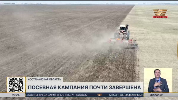 В Костанайской области завершают посевную кампанию