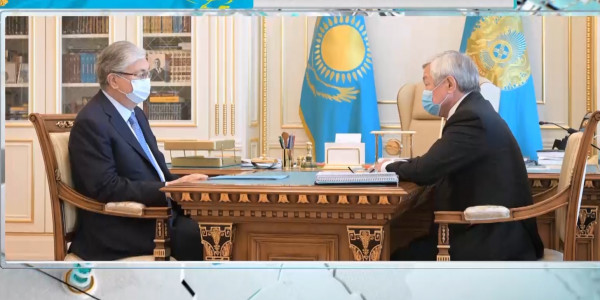 Қасым-Жомарт Тоқаев Жамбыл облысы әкімі Бердібек Сапарбаевты қабылдады