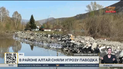 Уровень реки Бухтарма поднялся из-за дождей в ВКО