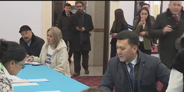 Мемлекеттік кеңесші Ерлан Қарин сайлауда дауыс берді
