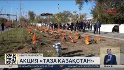 Масштабный субботник прошел в Алматинской области