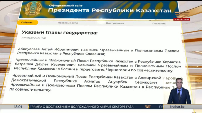 Президент назначил послов в нескольких странах
