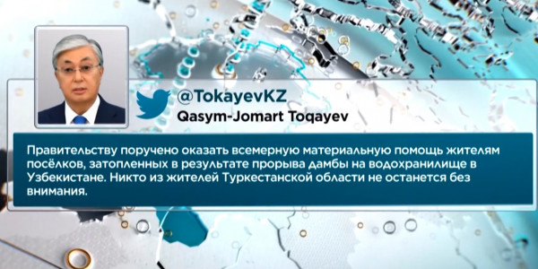 Ущерб от наводнения в Туркестанской области полностью возместят