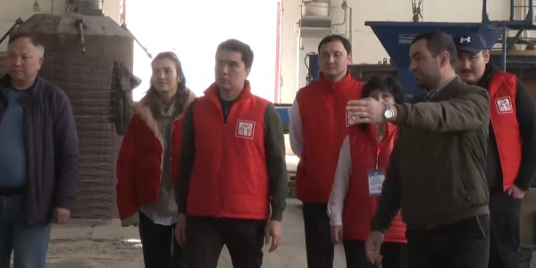 Кандидаты НПК побывали на Алматинском заводе железобетонных изделий