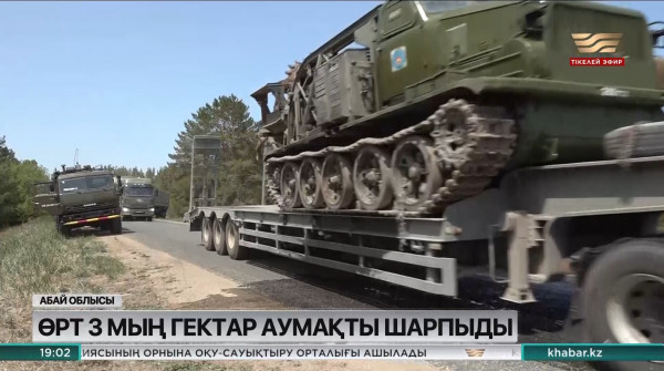 Абай облысындағы қарағайлы орманда өрт әлі сөнген жоқ