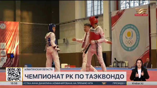 Чемпионат Казахстана по таеквондо проходит в Алматинской области
