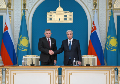 Мемлекет басшысы мен Словакия Премьер-министрі БАҚ өкілдері алдында сөз сөйледі